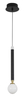 Lampa wisząca Luces Exclusivas UNION LE41810 czarny/mosiądz