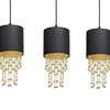 Milagro Lampa wisząca ALMERIA BLACK/GOLD 3xE27 MLP64400 CZARNY / ZŁOTY