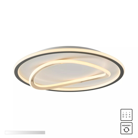 Lampa sufitowa Zuma Line MX3889-1A-3BGT LENS LAMPA SUFITOWA CZARNA-ZŁOTA/BLACK-GOLD
