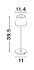 Lampa zewnętrzna Luces Exclusivas ADOBES - biały, przenośna LE73542