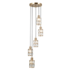 Lampa wisząca Italux Alma PND-40668-5-HBR Złoty
