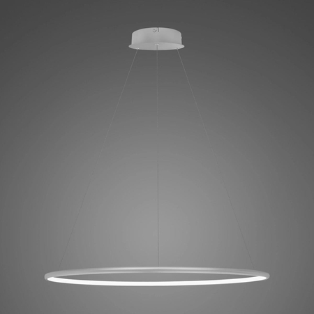 Lampa wisząca Ledowe Okręgi No.1 80cm 3k srebrna Dali