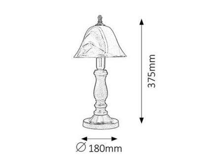 Lampa stołowa Rabalux Rustic 3 7092 brąz