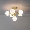 Lampa sufitowa Endon Lighting Oscar 76501 mosiądz
