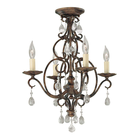 Żyrandol Elstead Lighting Chateau brązowy FE-CHATEAU4