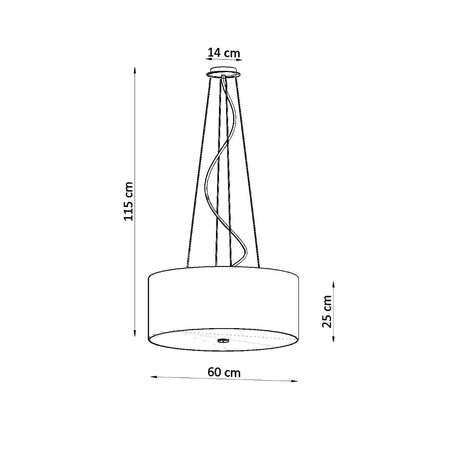 Sollux Lighting Żyrandol OTTO 60 czarny SL.0788