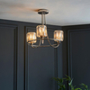 Lampa sufitowa Endon Lighting Berenice 104107 nikiel