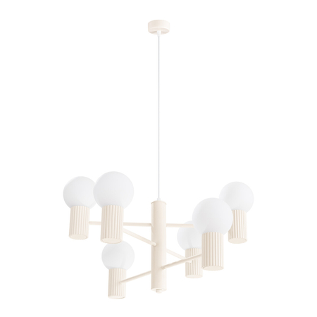 Sollux Lighting Żyrandol HALO 6 beżowy SL.1831