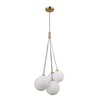 Lampa wisząca Italux Perlos PND-54456-5-HB Miodowy mosiężny