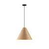 Lampa wisząca Luces Exclusivas BRONTILA LE45383 drewno jasne i ciemne, czarny
