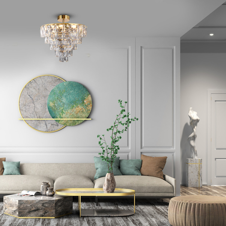 Milagro Lampa sufitowa CHELSEA GOLD 6xE14 ML8812 ZŁOTY