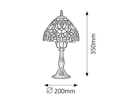 Lampa stołowa Rabalux Mirella 8089 brąz