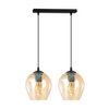 Lampa wisząca ISTAR 2 BL MIODOWY Emibig 677/2 czarny/złoty