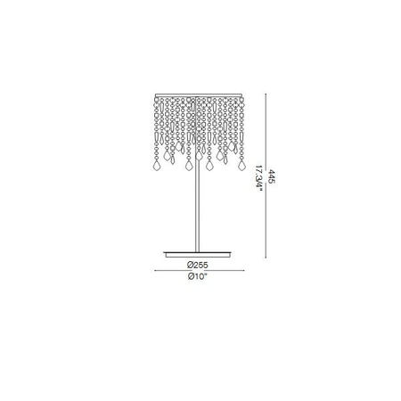 Lampa stołowa IdealLux 8356 Rain Clear TL2