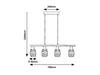 Lampa wisząca Rabalux Indiana 5284 czarny
