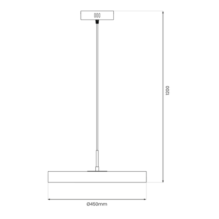 Milagro Lampa wisząca DISC 38W LED ML1065 CZARNY + ZŁOTY