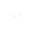 Plafon LID ROUND LED 25W Nowodvorski 10407 czarny