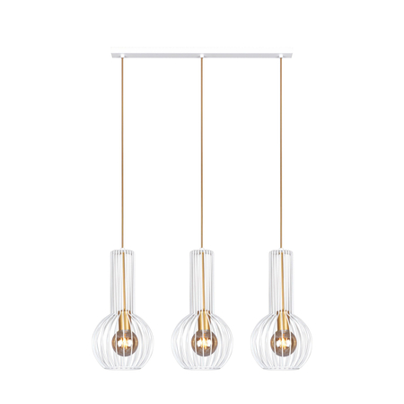 Lampa wisząca ARVI WHITE Kaja K-4526 biały/złoty