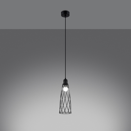 Sollux Lighting Lampa wisząca SUBA 3P czarna SL.1166