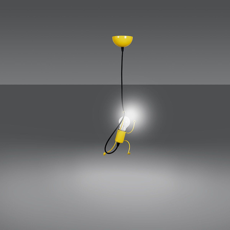 Lampa wisząca BOBI 1 YELLOW Emibig 536/1 żółty
