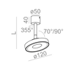 Reflektor AQForm Kari LED 230V Spot Biały Struktura