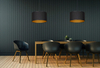 Lampa wisząca ROTO 2 BL BLACK/GOLD Emibig 184/2 czarny/złoty