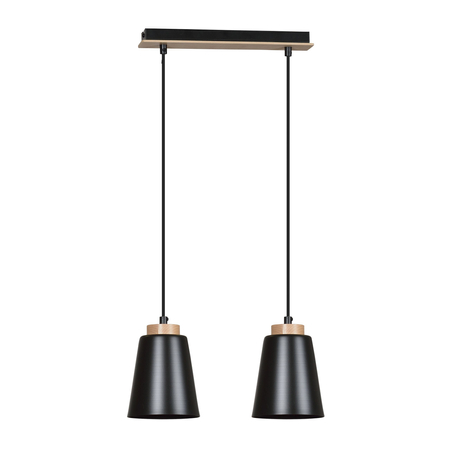 Lampa wisząca BOLERO 2 BLACK Emibig 442/2 czarny