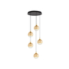 Lampa wisząca Luces Exclusivas LURVELA LE45134 złoty i odcienie złota, czarny