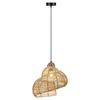 Light Prestige Rattanowa lampa wisząca Shella 40 cm jasne drewno 1xE27 LP-1806/1P 40cm