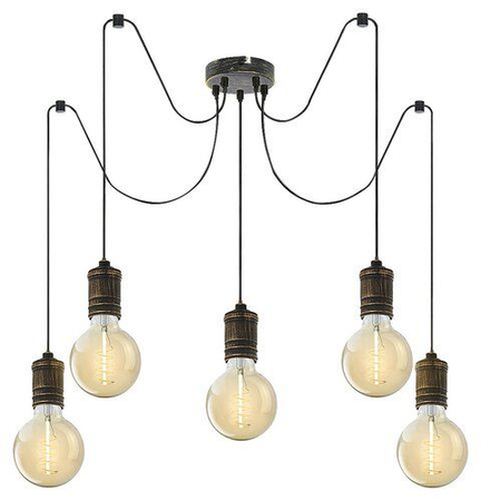 Lampa wisząca Rabalux Fidel 3218 złoto antyczne