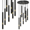 Milagro Lampa wisząca MONZA BLACK/GOLD 7xG9 8W MLP6385 CZARNY / ZŁOTY