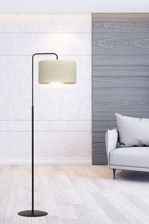 Lampa podłogowa HILDE LP1 BL WHITE Emibig 1052/LP1 biały/czarny