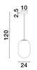 Lampa wisząca Luces Exclusivas ACUYO - złoty LE43355