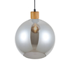 Lampa wisząca Italux Potan PND-67497-WO-SG Drewniany, czarny