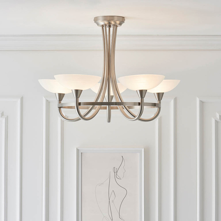 Lampa sufitowa Endon Lighting Cagney CAGNEY-5SC chrom