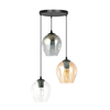 Lampa wisząca ISTAR 3 BL PREMIUM MIX Emibig 682/3PREM czarny/złoty