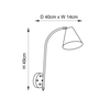 Kinkiet Endon Lighting Radha 93144 mosiądz