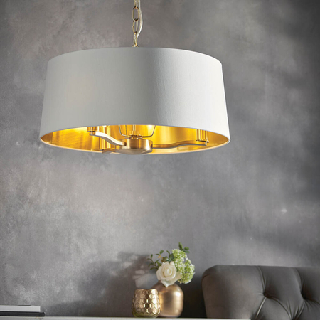 Endon Lighting Lampa wisząca 67667 biały/złoty