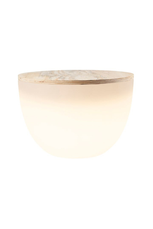 Okrągła donica XM Lampa zewnętrzna ogrodowa 2700K Biała ciepła 59x39 32056W biały