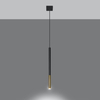Sollux Lighting Lampa wisząca MOZAICA 1 czarny/złoto SL.0891