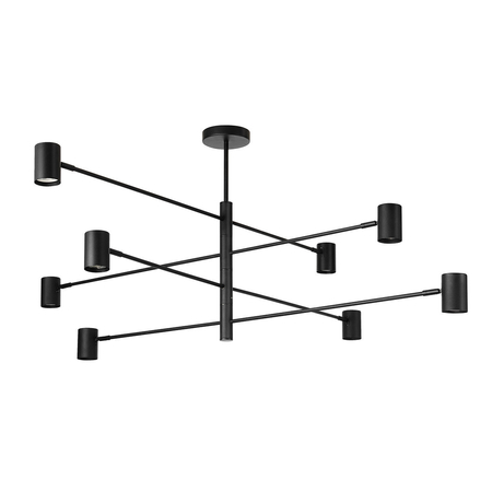 Light Prestige Lampa wisząca Snow 8 czarna 8xGU10 LP-731/8P BK