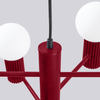 Sollux Lighting Żyrandol HALO 6 burgund SL.1837