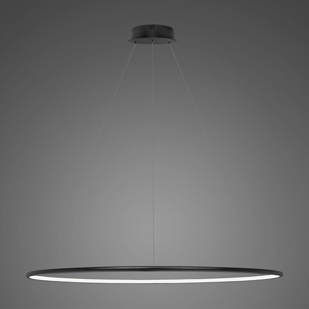 Lampa wisząca Ledowe Okręgi No.1 120cm 4k czarna Dali