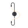 Kinkiet Zuma Line 20006WB-BK BALBO KINKIET CZARNY/BLACK