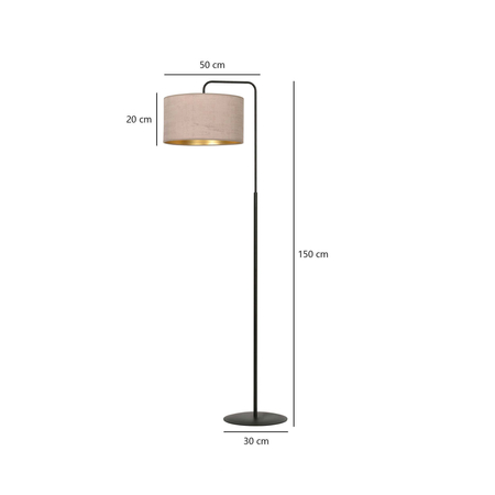 Lampa podłogowa HILDE LP1 BL ROSE Emibig 1053/LP1 różowy