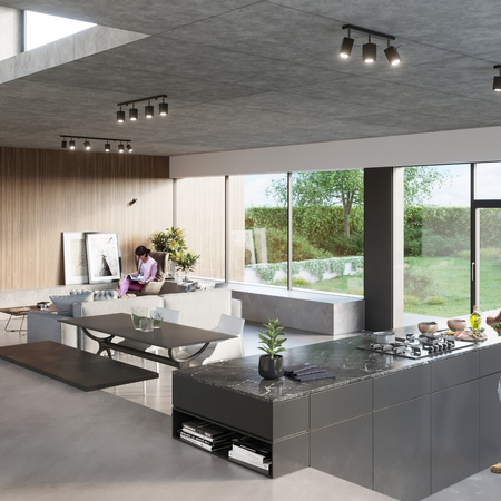 Sollux Lighting Plafon MERIDA 4L czarny SL.0459