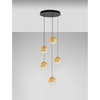 Lampa wisząca Luces Exclusivas LURVELA LE45134 złoty i odcienie złota, czarny