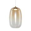 Milagro Lampa wisząca VASO 3 AMBER 4W ML1405 ZŁOTY