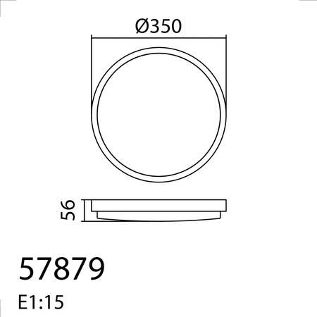 Lampa sufitowa łazienkowa MARES biały LED 24W Ø350mm 4000K IP44