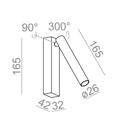 Kinkiet AQForm 26504-M930-F3-00-13 PET LED Biały struktura